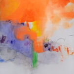 "Light through Rain" Mixed Media on Canvas, 48" x 36"